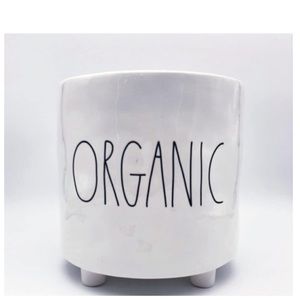 NEW Rae Dunn Organic Flower Compost Pot Home Decor Ceramic